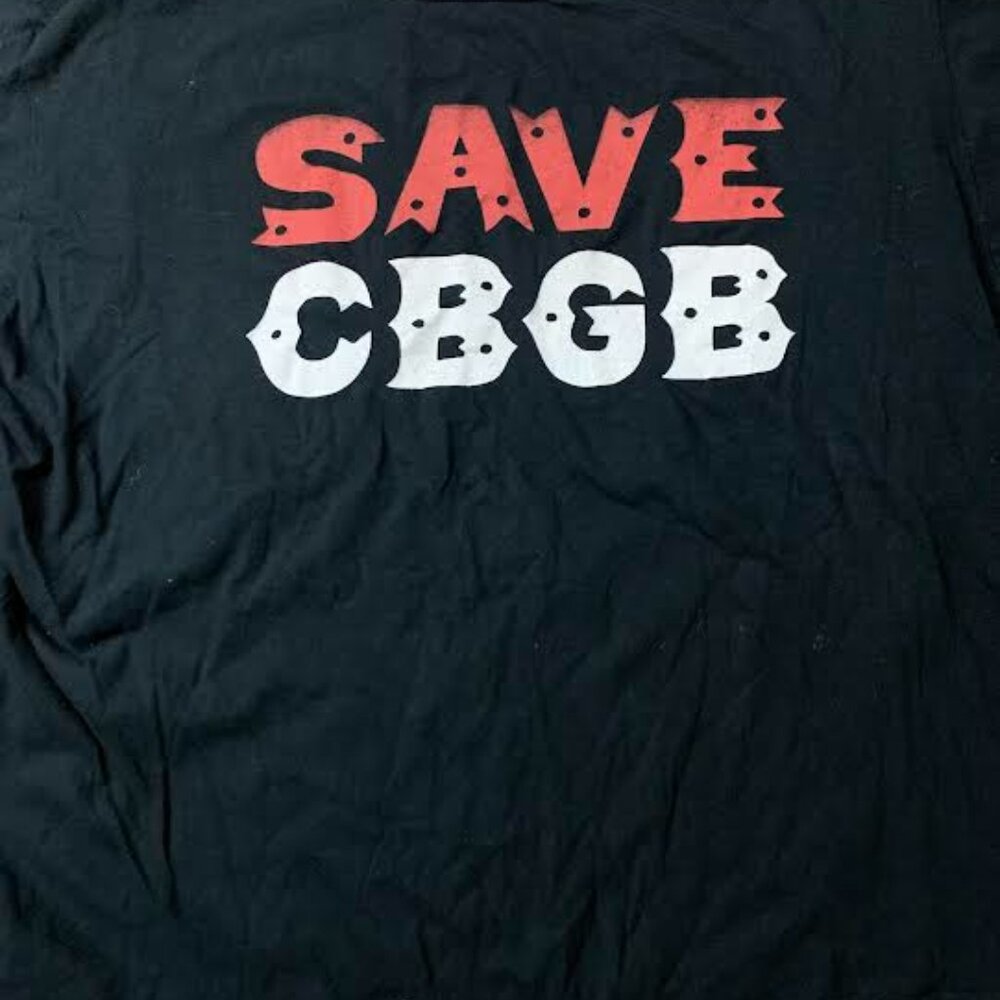 SAVE CBGB Black T-shirt Size XL Punk OMFUG- fits more like a small large or med